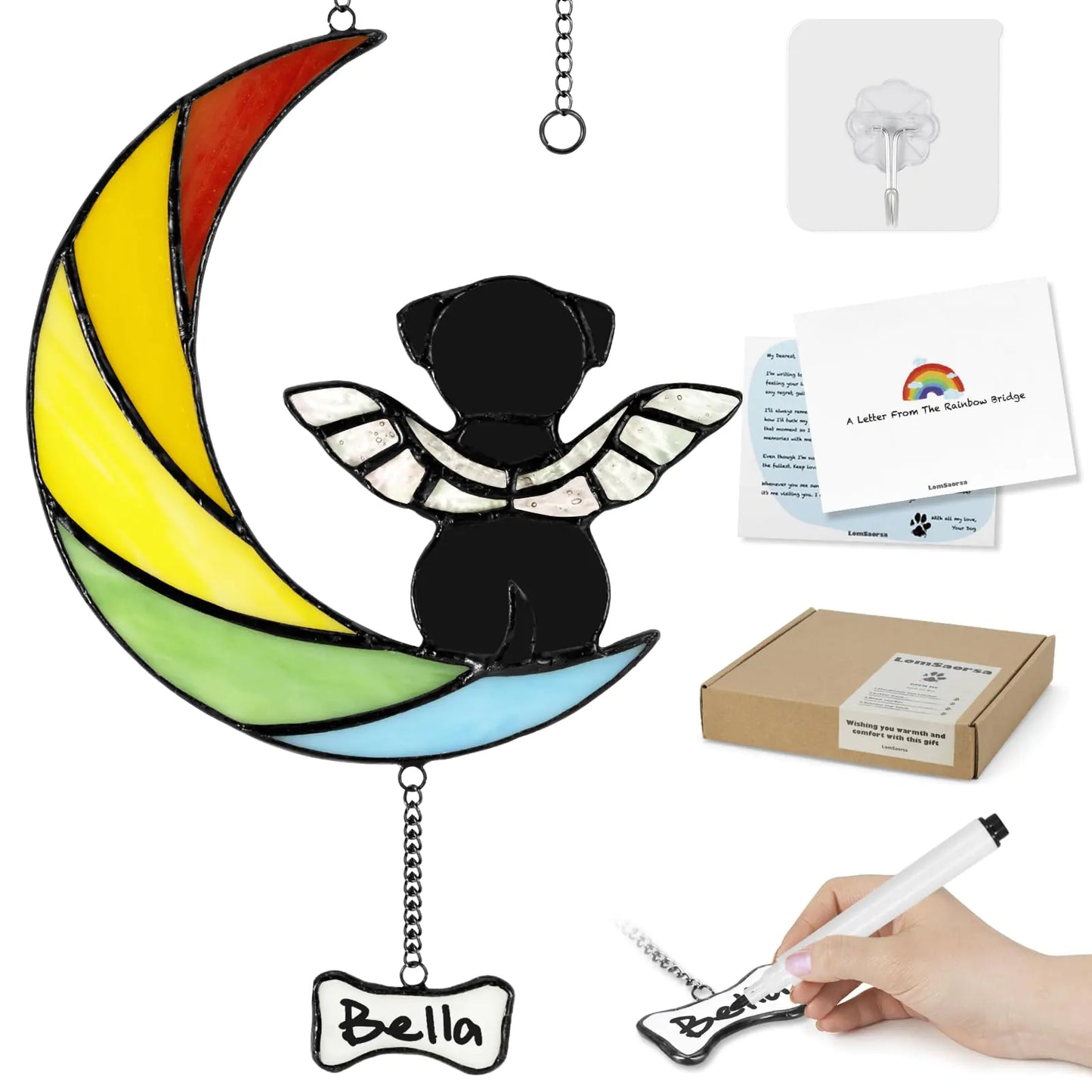 Handcrafted Dog Memorial Suncatcher – Forever Remember