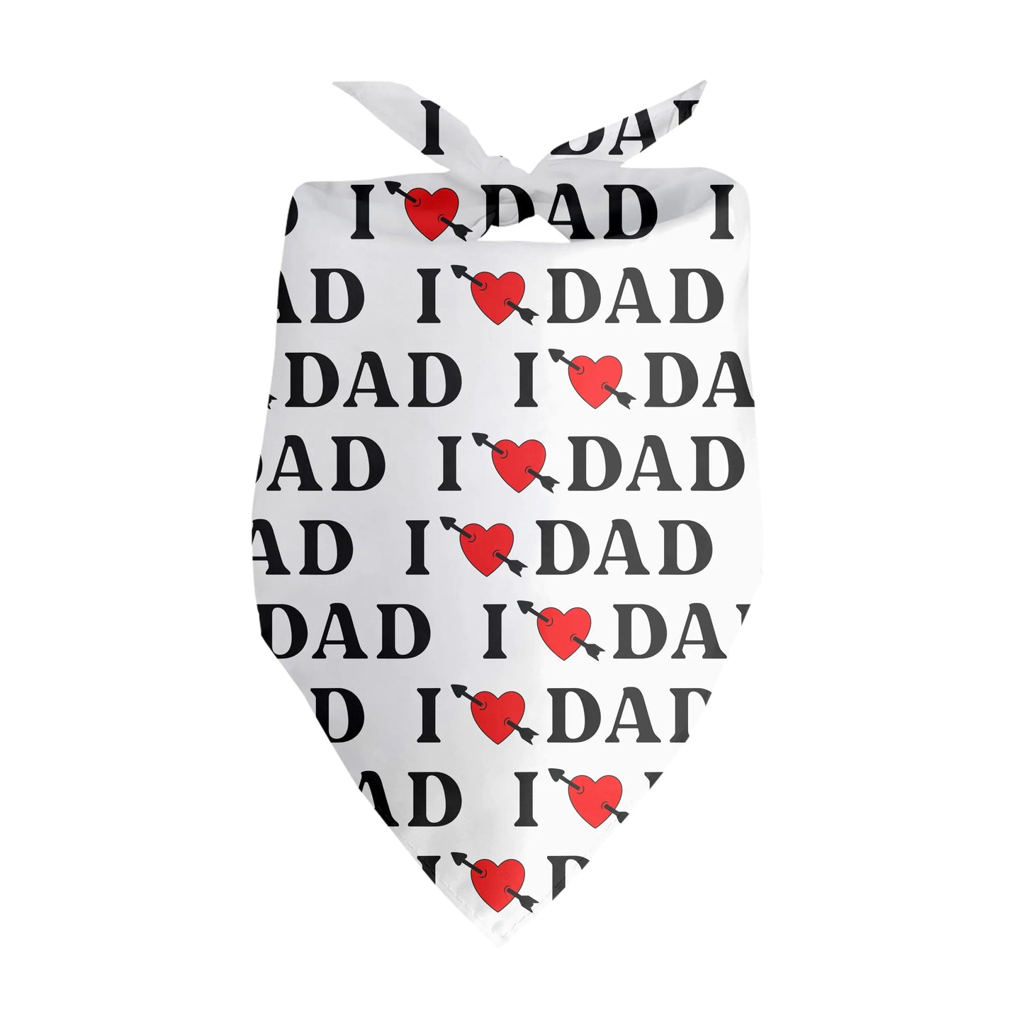 I Love Dad Pet Bandana — Father's Day Dog Bandana, Cute Dad Lover Pet Accessory