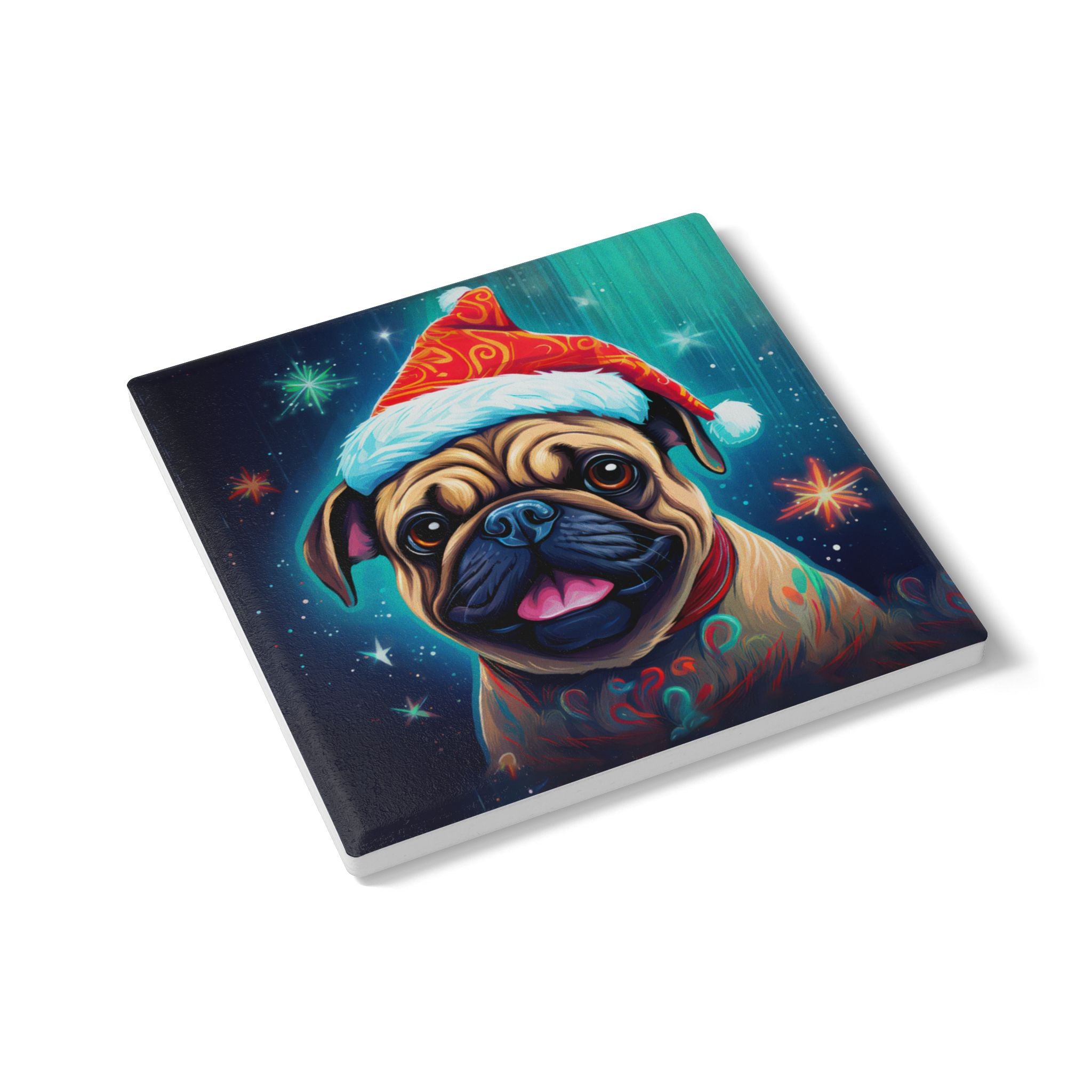 Bark the Halls Pug Love - Coaster Set