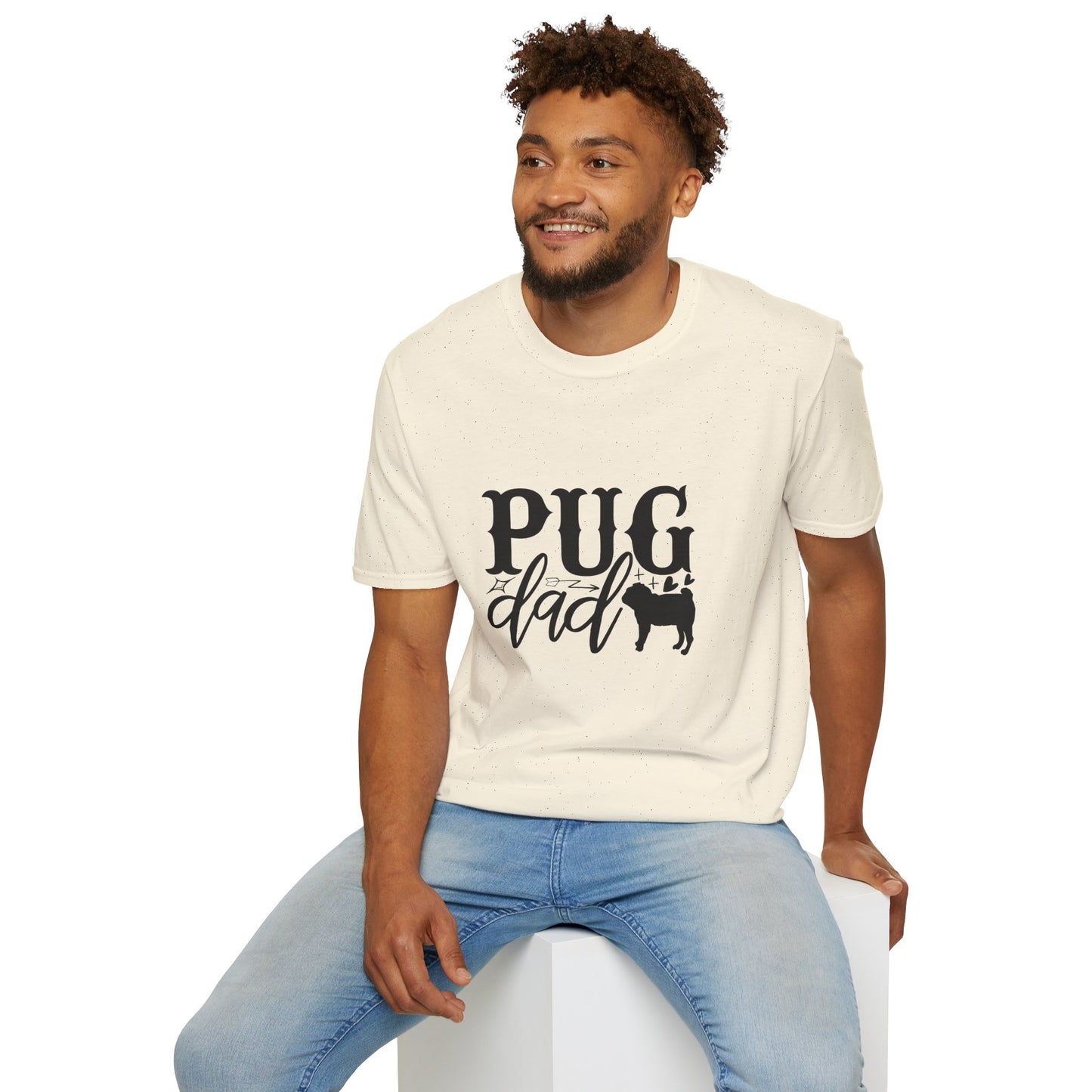 Pug Dad T-Shirt — Cute Pug Silhouette Tee for Dog Lovers, Father’s Day Gift