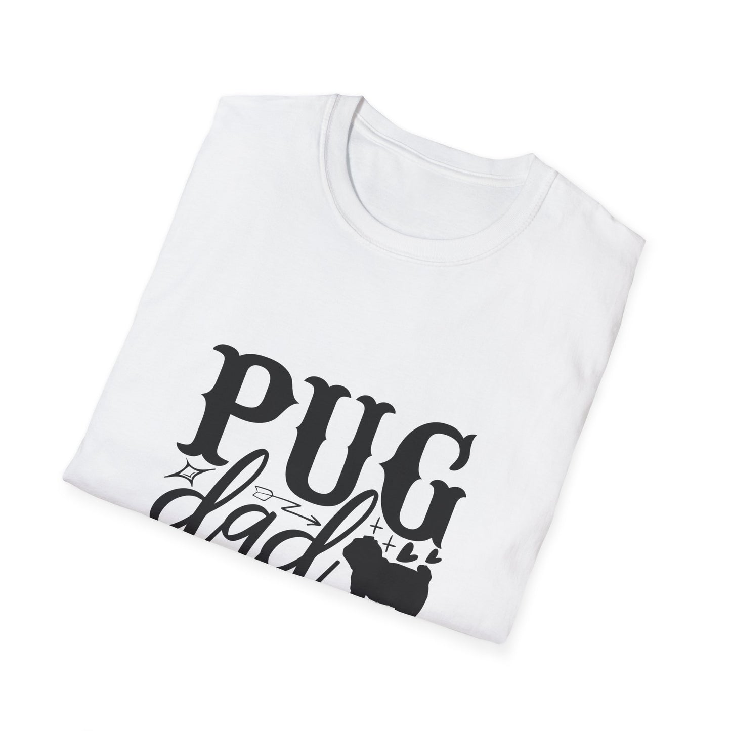 Pug Dad T-Shirt — Cute Pug Silhouette Tee for Dog Lovers, Father’s Day Gift