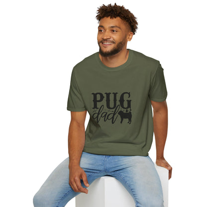 Pug Dad T-Shirt — Cute Pug Silhouette Tee for Dog Lovers, Father’s Day Gift