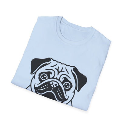 I Love My Pug T-Shirt — Cute Pug Silhouette Tee for Dog Lovers