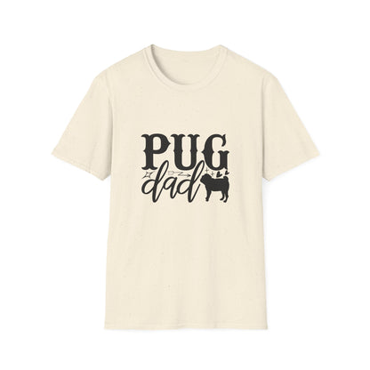 Pug Dad T-Shirt — Cute Pug Silhouette Tee for Dog Lovers, Father’s Day Gift