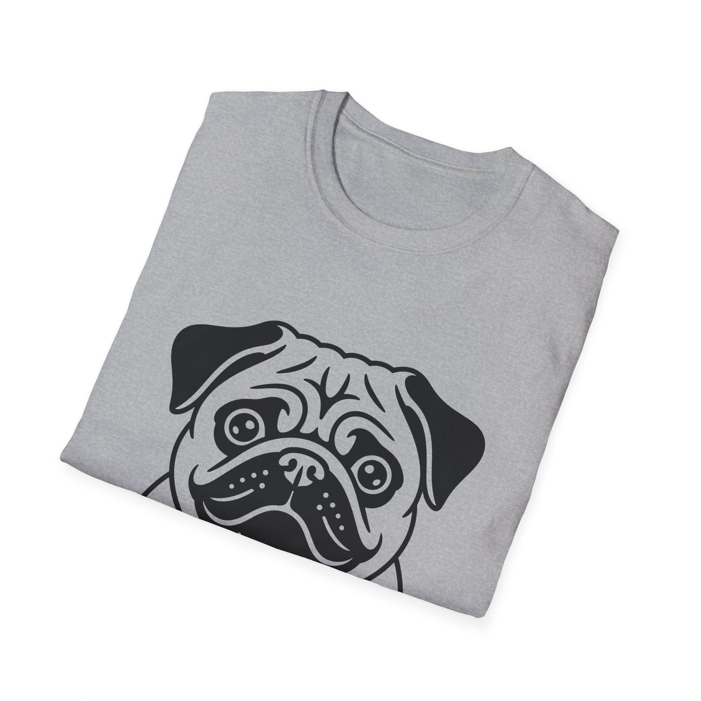 I Love My Pug T-Shirt — Cute Pug Silhouette Tee for Dog Lovers
