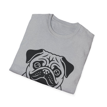 I Love My Pug T-Shirt — Cute Pug Silhouette Tee for Dog Lovers