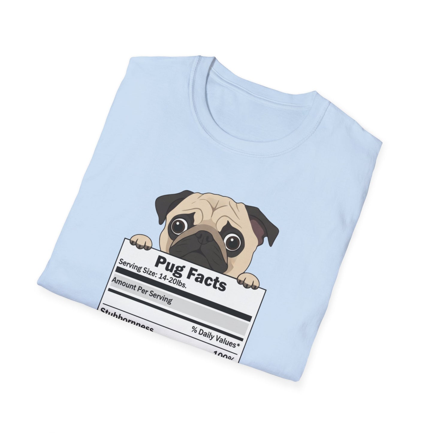 Funny Pug Facts T-Shirt — Pug Dog Graphic Tee