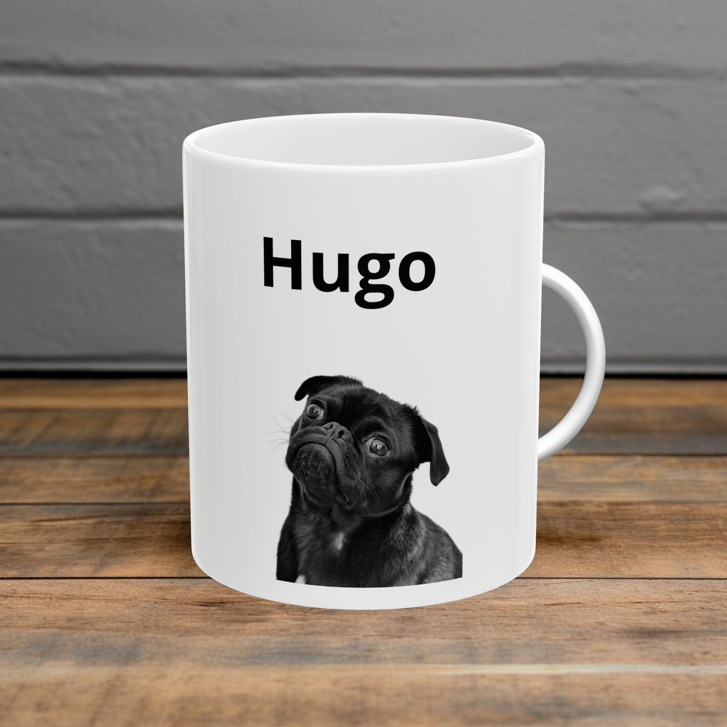 Custom Pug Mug — Personalized With Your Pug's Photo & Name 11oz & 15oz
