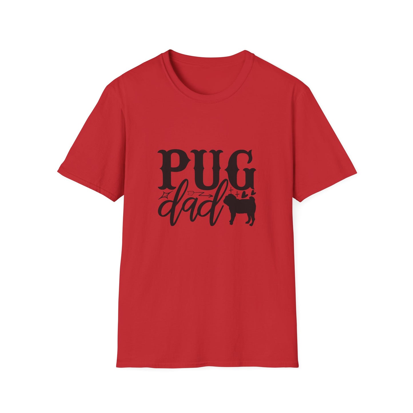 Pug Dad T-Shirt — Cute Pug Silhouette Tee for Dog Lovers, Father’s Day Gift