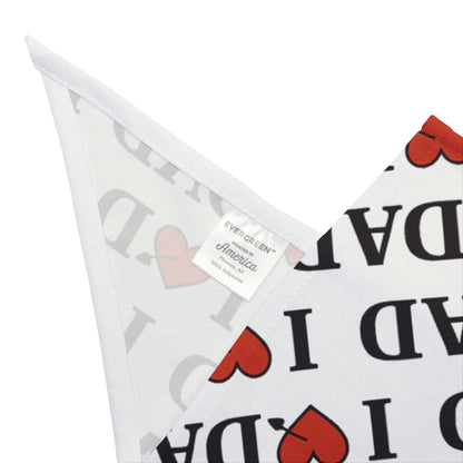 I  Love Dad Pet Bandana — Father's Day Dog Bandana, Cute Dad Lover Pet Accessory