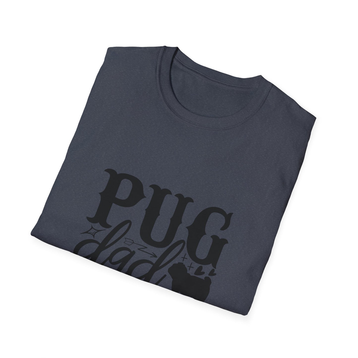 Pug Dad T-Shirt — Cute Pug Silhouette Tee for Dog Lovers, Father’s Day Gift