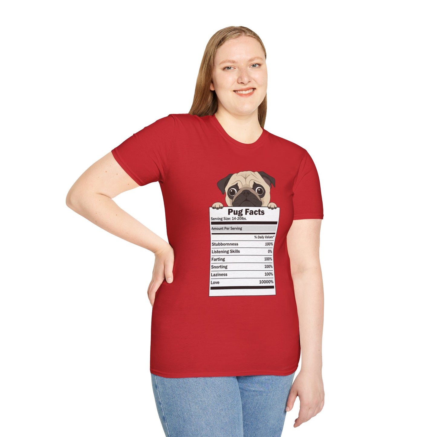 Funny Pug Facts T-Shirt — Pug Dog Graphic Tee