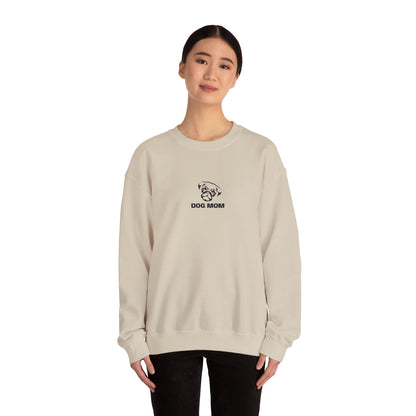 Dog Mom Pug Embroidered Crewneck