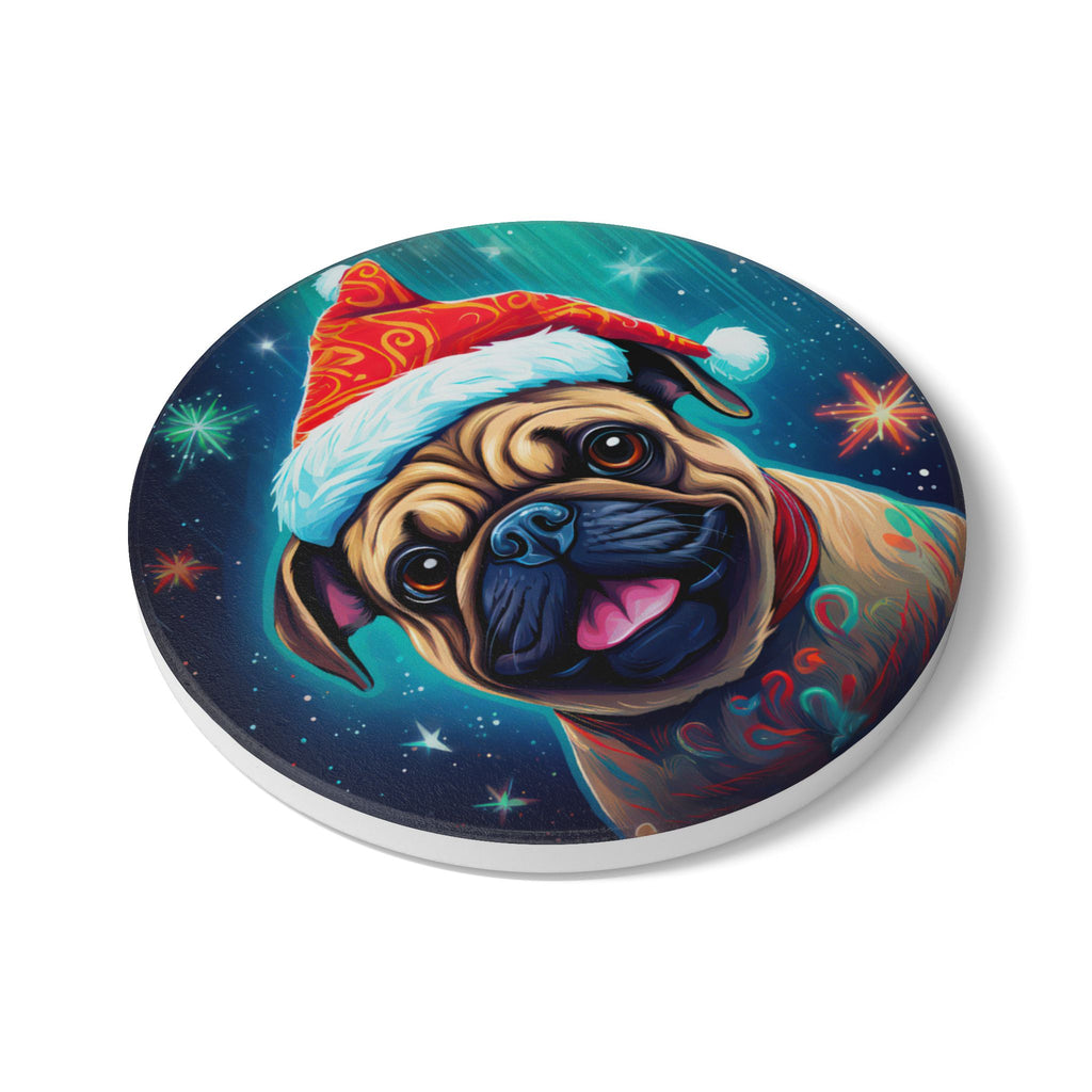 Bark the Halls Pug Love - Coaster Set