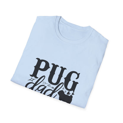 Pug Dad T-Shirt — Cute Pug Silhouette Tee for Dog Lovers, Father’s Day Gift
