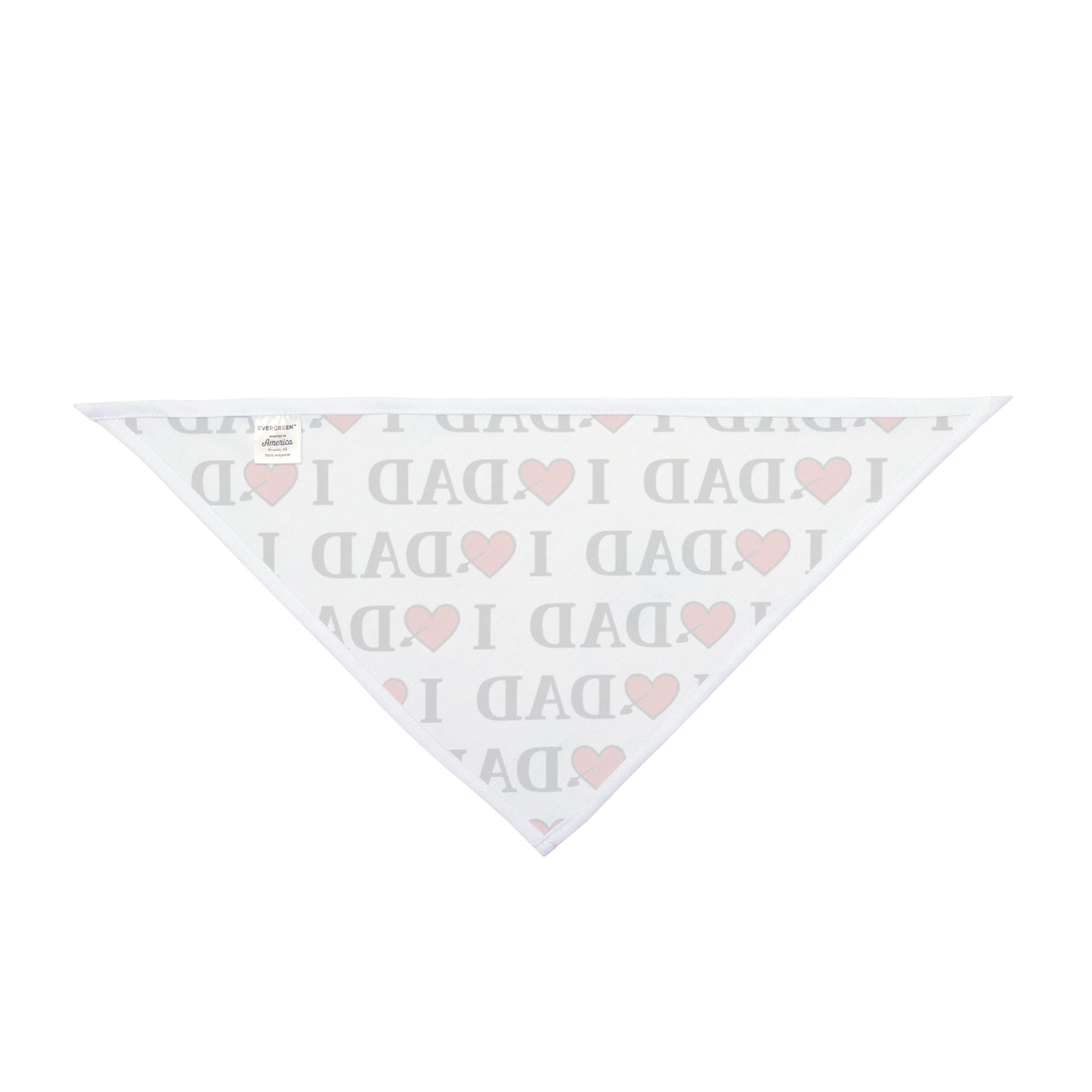 I  Love Dad Pet Bandana — Father's Day Dog Bandana, Cute Dad Lover Pet Accessory