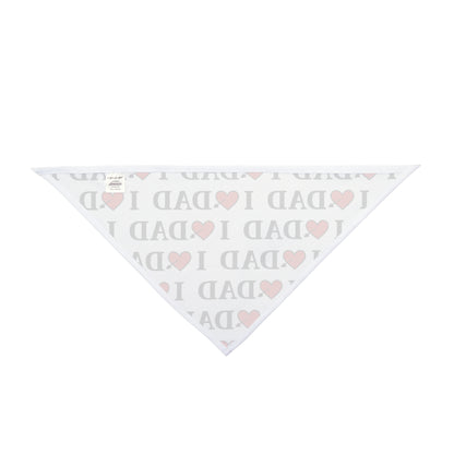 I  Love Dad Pet Bandana — Father's Day Dog Bandana, Cute Dad Lover Pet Accessory