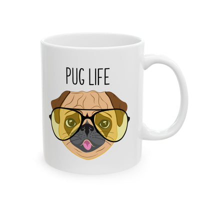 Pug Lover Ceramic Mug — Cute Coffee Cup (11oz & 15oz)