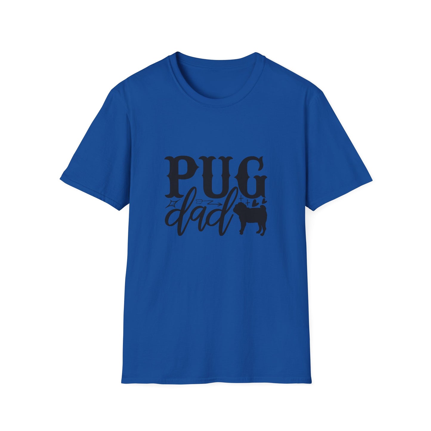 Pug Dad T-Shirt — Cute Pug Silhouette Tee for Dog Lovers, Father’s Day Gift