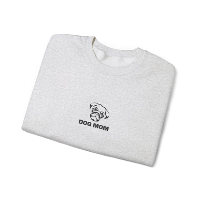 Dog Mom Pug Embroidered Crewneck