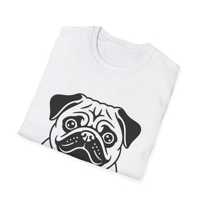 I Love My Pug T-Shirt — Cute Pug Silhouette Tee for Dog Lovers