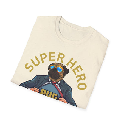 Pug Superhero Unisex T-Shirt — Funny Pug Dog Graphic Tee