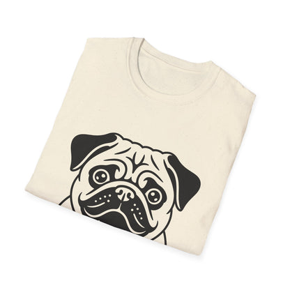 I Love My Pug T-Shirt — Cute Pug Silhouette Tee for Dog Lovers