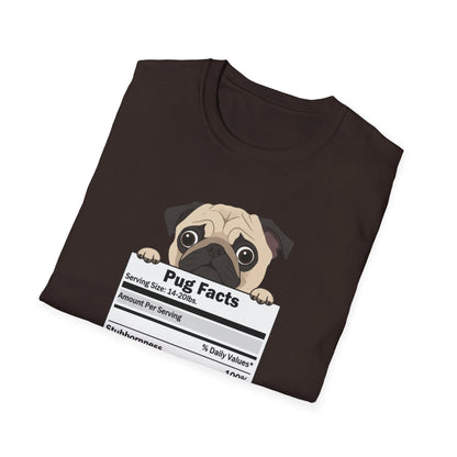 Funny Pug Facts T-Shirt — Pug Dog Graphic Tee