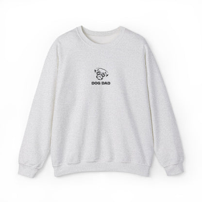 Dog Dad Pug Embroidered Crewneck
