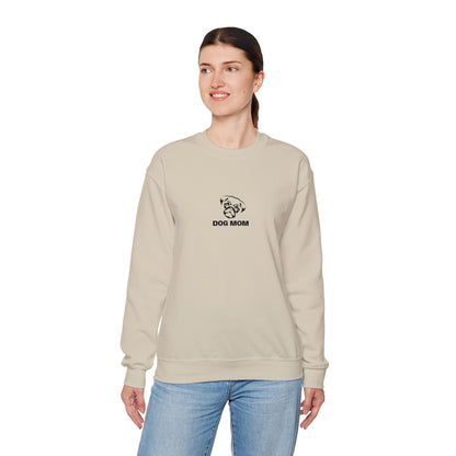 Dog Mom Pug Embroidered Crewneck