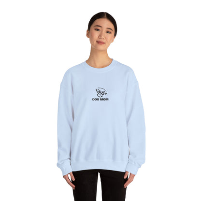 Dog Mom Pug Embroidered Crewneck