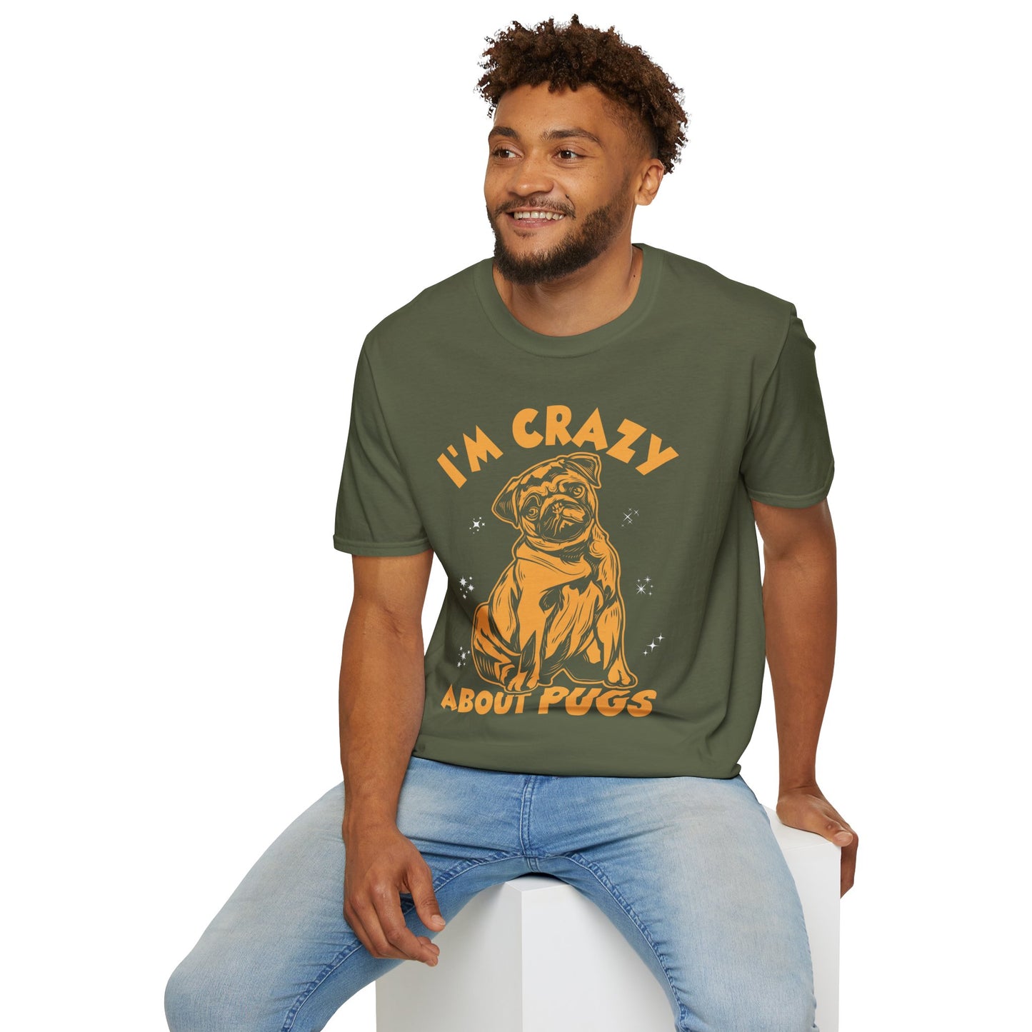 I'm Crazy About My Pugs T-Shirt — Cute Pug Lover Tee