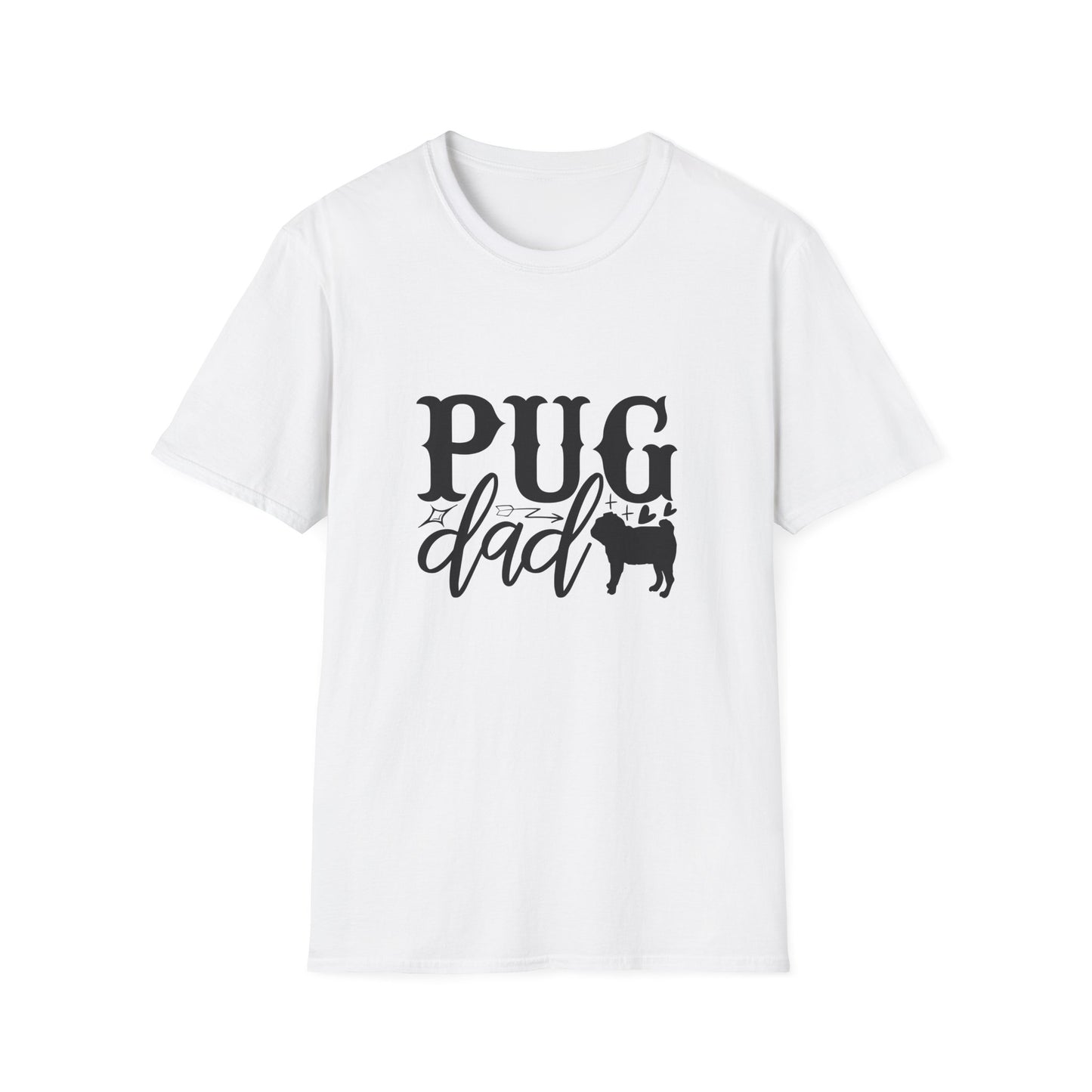 Pug Dad T-Shirt — Cute Pug Silhouette Tee for Dog Lovers, Father’s Day Gift