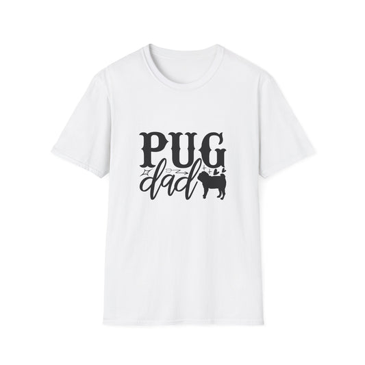Pug Dad T-Shirt — Cute Pug Silhouette Tee for Dog Lovers, Father’s Day Gift