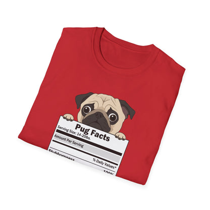 Funny Pug Facts T-Shirt — Pug Dog Graphic Tee