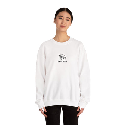 Dog Dad Pug Embroidered Crewneck