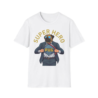 Pug Superhero Unisex T-Shirt — Funny Pug Dog Graphic Tee