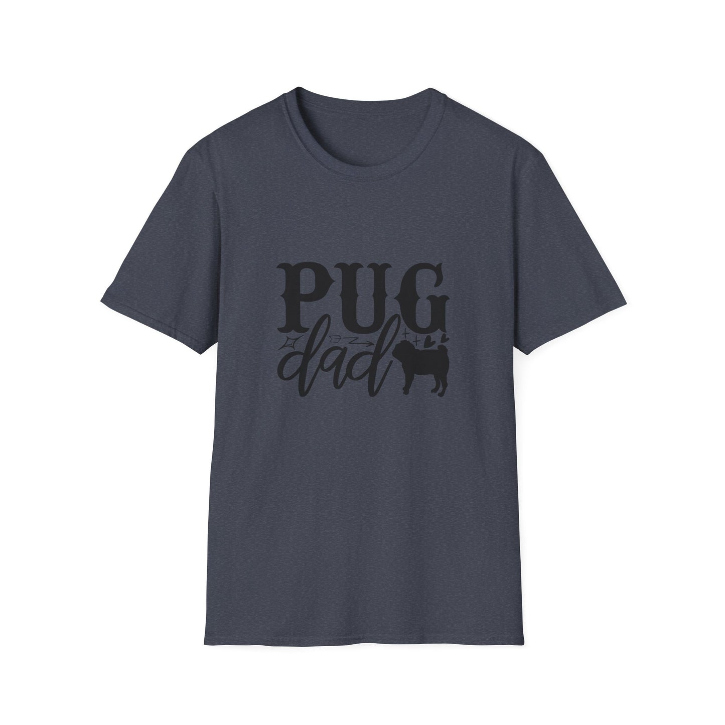 Pug Dad T-Shirt — Cute Pug Silhouette Tee for Dog Lovers, Father’s Day Gift