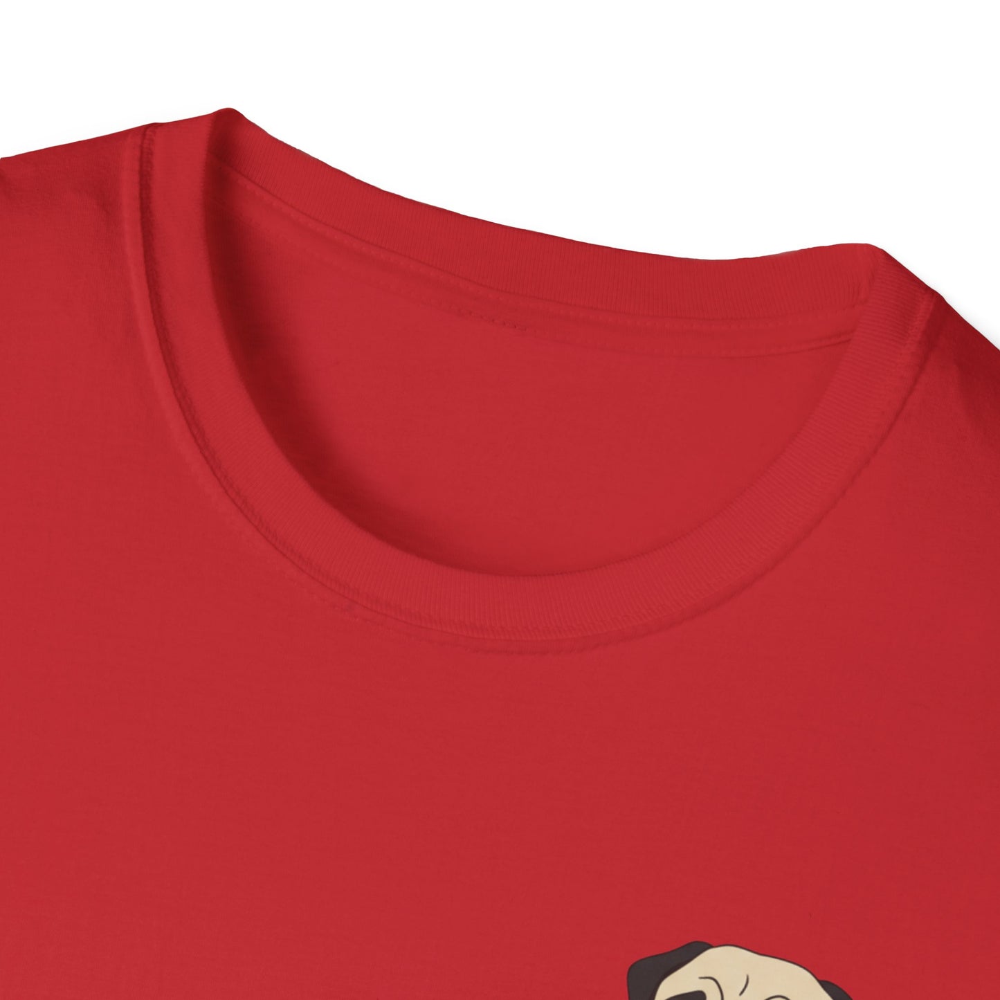 Pocket Pug T-Shirt — Cute Minimalist Pug Tee for Animal Lovers