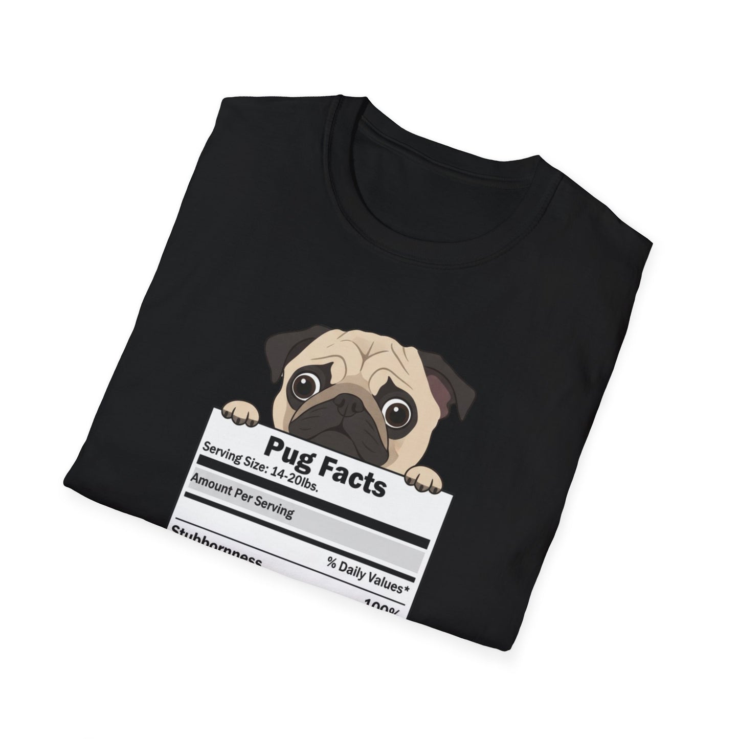 Funny Pug Facts T-Shirt — Pug Dog Graphic Tee