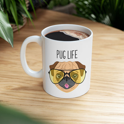 Pug Lover Ceramic Mug — Cute Coffee Cup (11oz & 15oz)