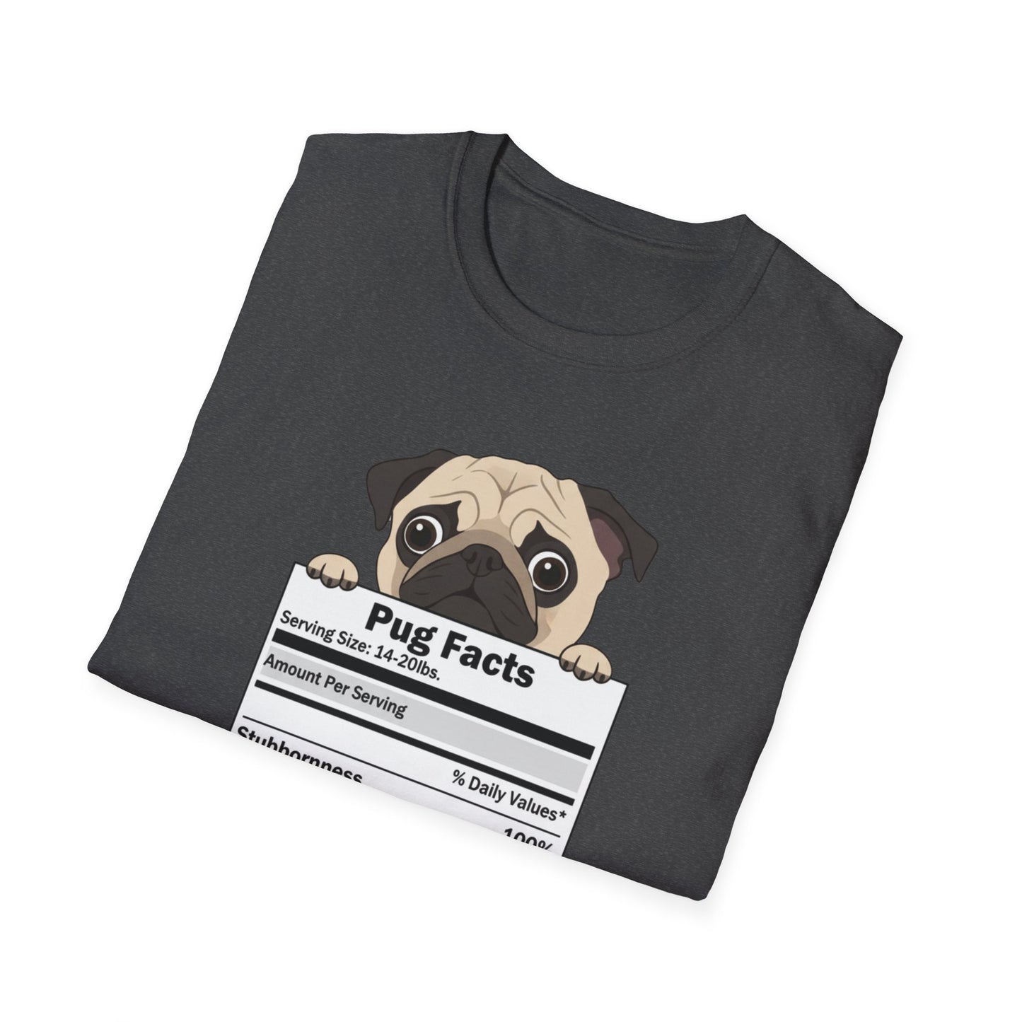 Funny Pug Facts T-Shirt — Pug Dog Graphic Tee