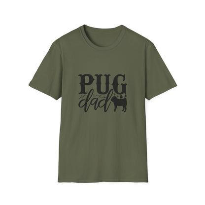 Pug Dad T-Shirt — Cute Pug Silhouette Tee for Dog Lovers, Father’s Day Gift