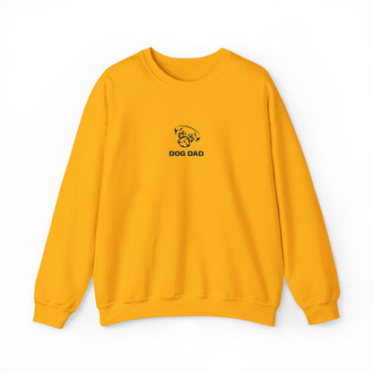 Dog Dad Pug Embroidered Crewneck