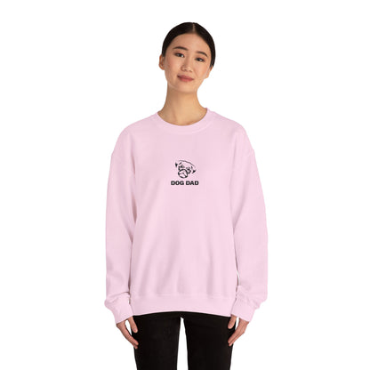 Dog Dad Pug Embroidered Crewneck