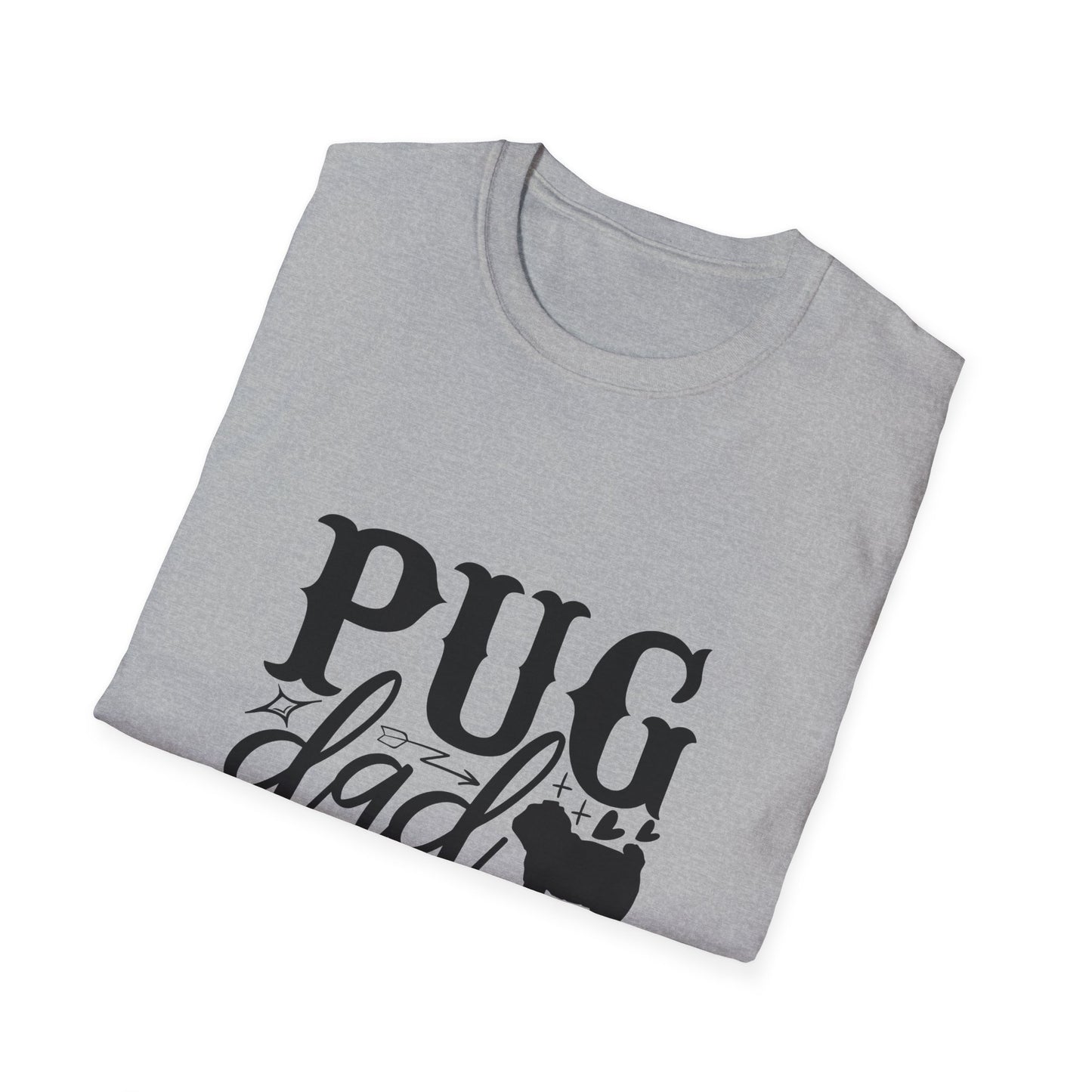 Pug Dad T-Shirt — Cute Pug Silhouette Tee for Dog Lovers, Father’s Day Gift