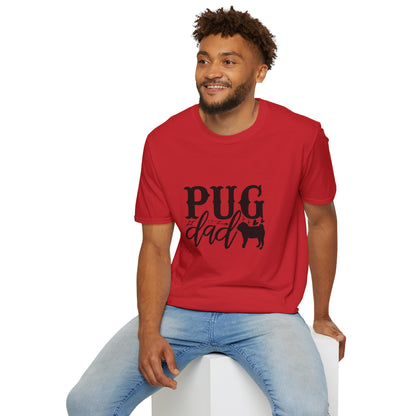 Pug Dad T-Shirt — Cute Pug Silhouette Tee for Dog Lovers, Father’s Day Gift