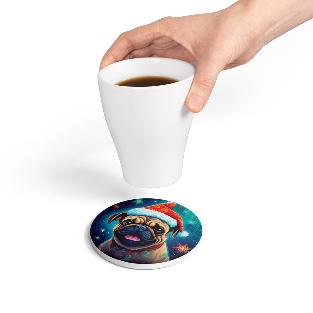 Bark the Halls Pug Love - Coaster Set