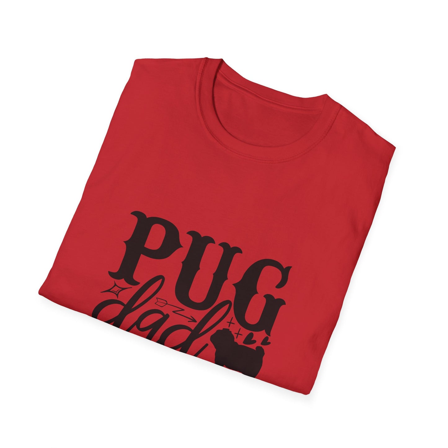 Pug Dad T-Shirt — Cute Pug Silhouette Tee for Dog Lovers, Father’s Day Gift