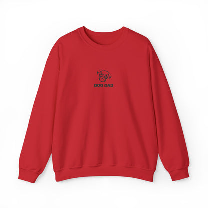 Dog Dad Pug Embroidered Crewneck